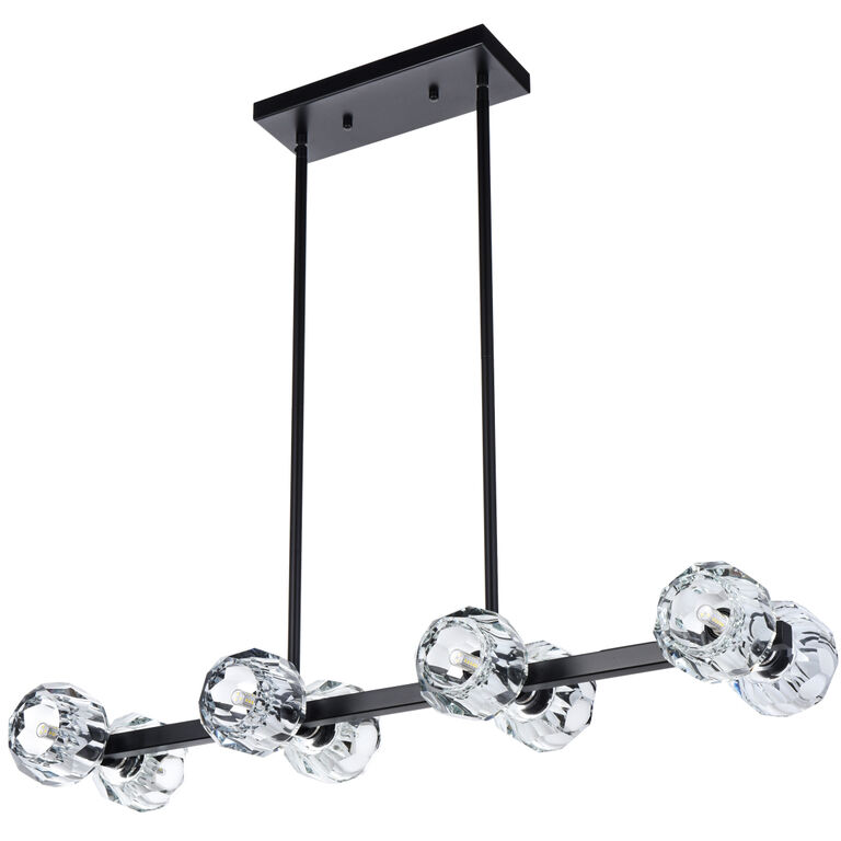 Eren 8 Light 8 inch Black Pendant Ceiling Light