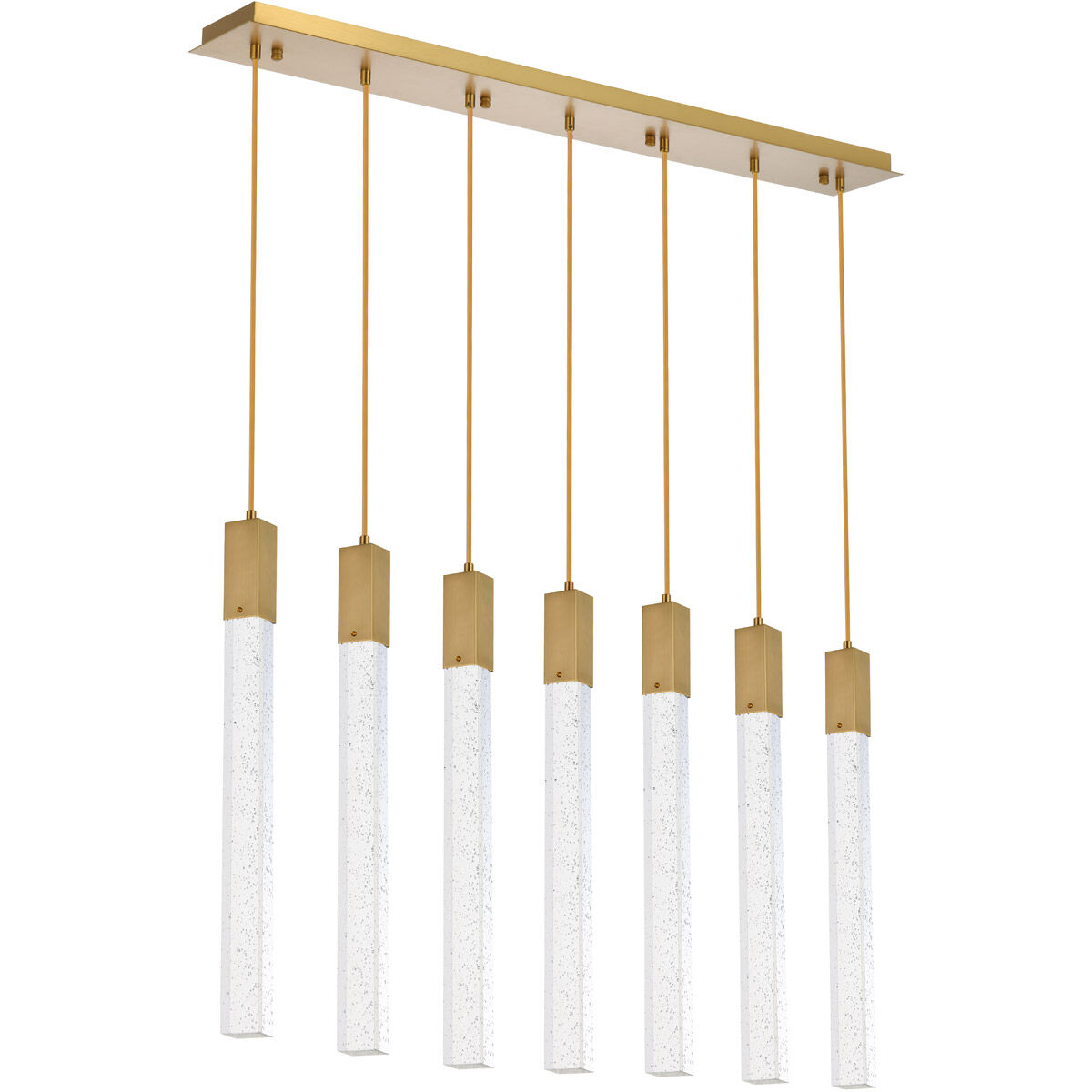 Weston 7 Light 42 inch Satin Gold Pendant Ceiling Light