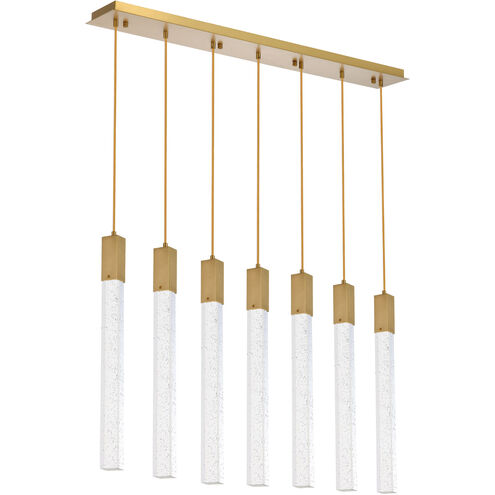 Weston 7 Light 42 inch Satin Gold Pendant Ceiling Light