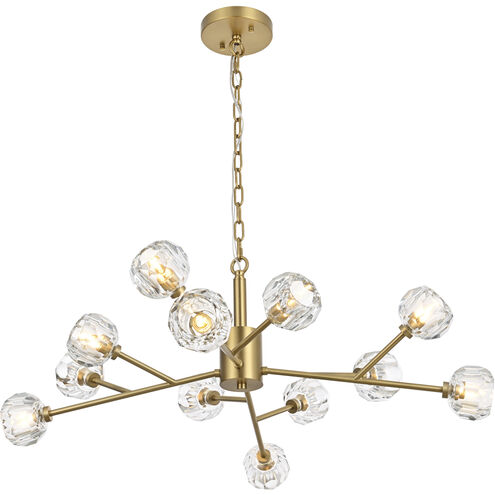 Graham 12 Light 35 inch Gold Pendant Ceiling Light