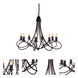 Lyndon 8 Light 28 inch Dark Bronze Pendant Ceiling Light, Urban Classic
