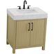 Nathan 30 X 34 inch Honey Brown Bathroom Vanity Cabinet in Not Included