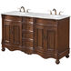 Windsor 60 X 21.5 X 35 inch Teak Vanity Sink Set