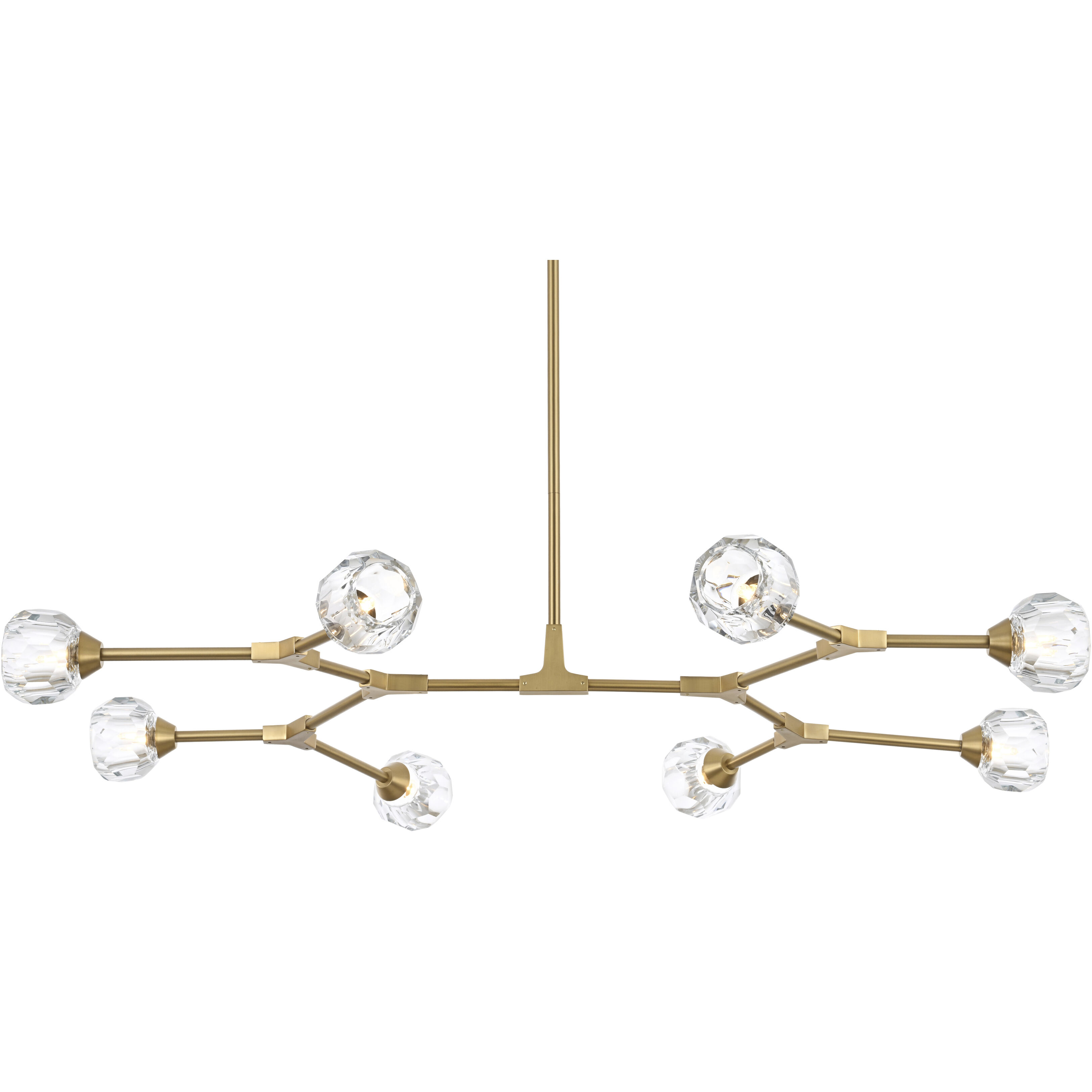 Zayne 8 Light 45 inch Gold Pendant Ceiling Light