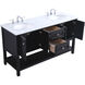 Metropolis 60 X 22 X 34 inch Black Vanity Sink Set