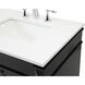 Bennett 72 X 21 X 35 inch Black Vanity Sink Set