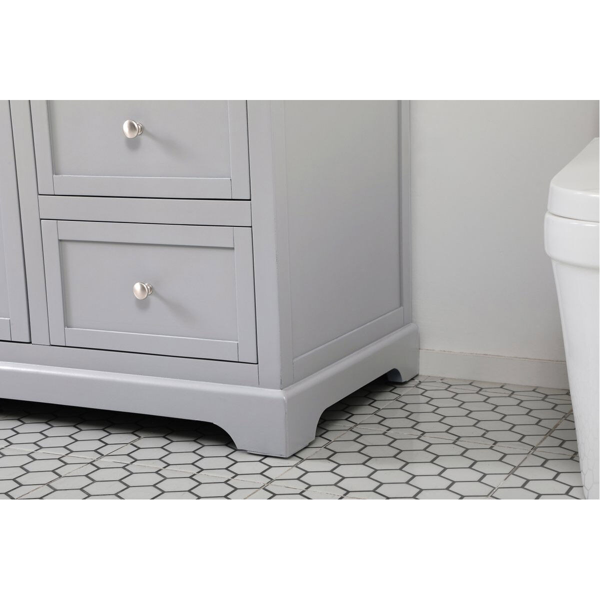 Franklin 60 X 22 X 34.75 inch Grey Bathroom Vanity Cabinet