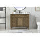 Park Avenue 42 X 21.5 X 35 inch Driftwood Vanity Sink Set in Dark Walnut