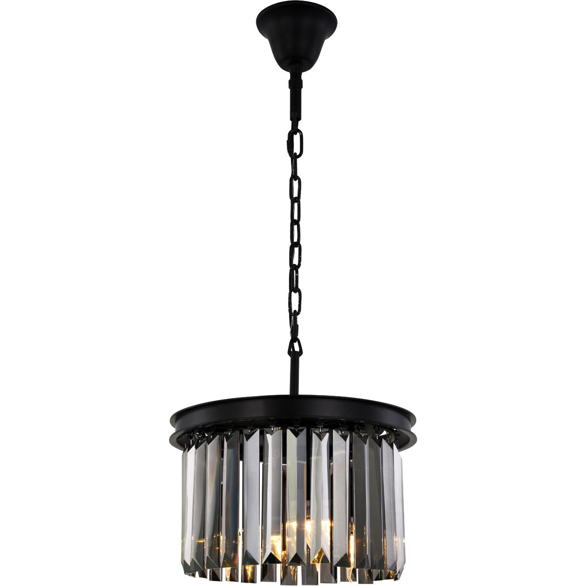 Sydney 3 Light 16 inch Matte Black Pendant Ceiling Light in Silver Shade, Urban Classic