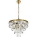Josephine 10 Light 20 inch Satin Gold Chandelier Ceiling Light