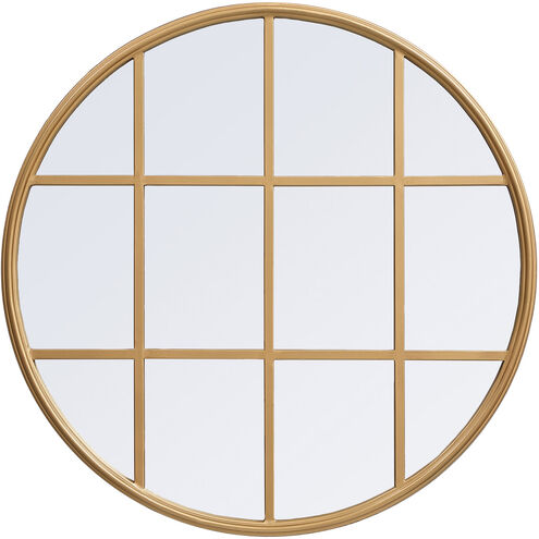 Motif 28 X 28 inch Brass Wall Mirror