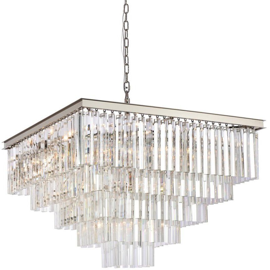 Sydney 21 Light 34 inch Polished Nickel Chandelier Ceiling Light