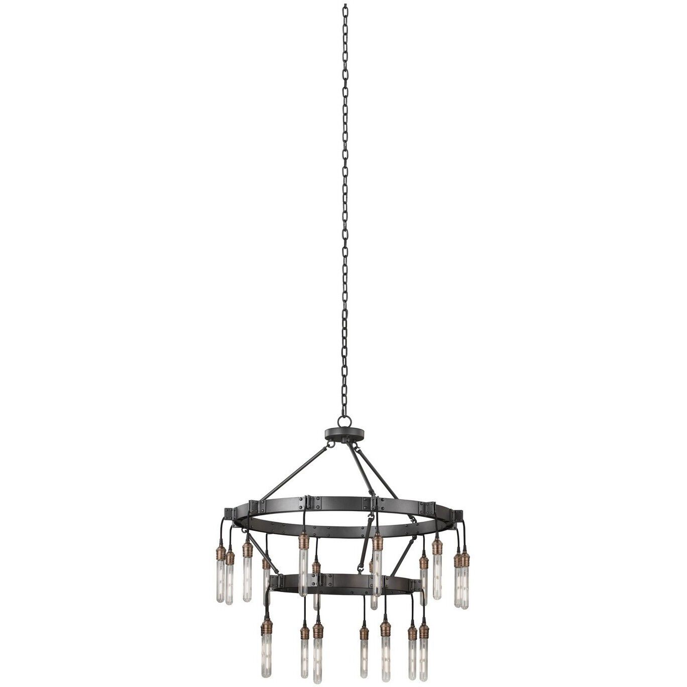 Stuyvesant 20 Light 36 inch Matte Gun Metal Chandelier Ceiling Light