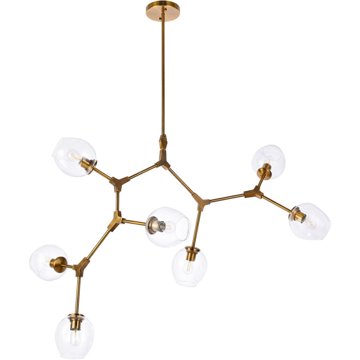 Cavoli 7 Light 57 inch Brass Chandelier Ceiling Light