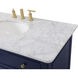 Otto 42 X 21 X 35 inch Blue Vanity Sink Set