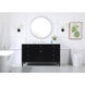 Park Avenue 60 X 21.5 X 35 inch Black Vanity Sink Set