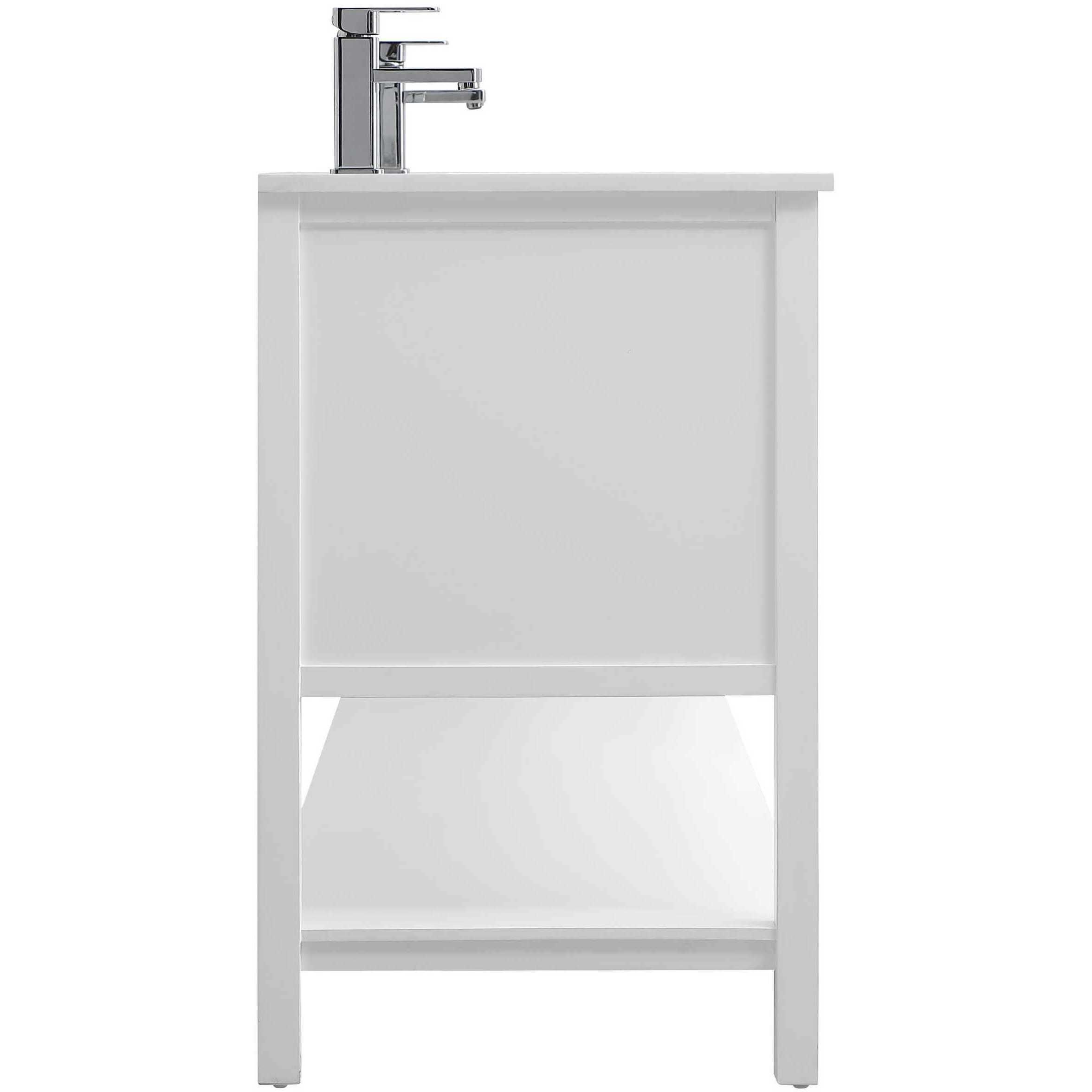 Heath 72 X 21.5 X 35 inch White Vanity Sink Set
