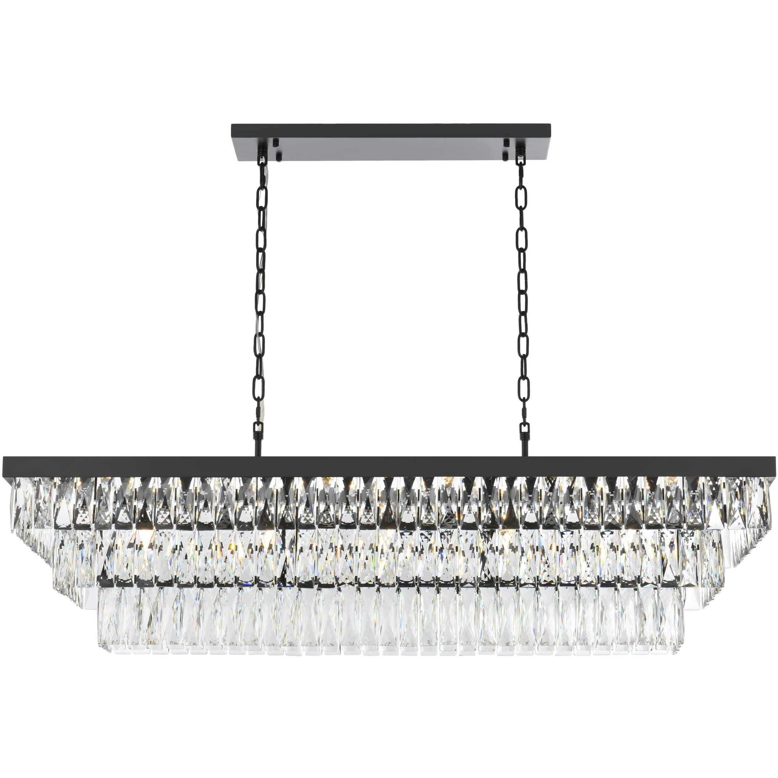 Josephine 17 Light 16 inch Black Chandelier Ceiling Light