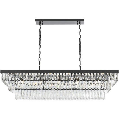 Josephine 17 Light 16 inch Black Chandelier Ceiling Light