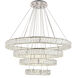 Monroe LED 42 inch Chrome Chandelier Ceiling Light