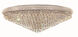 Primo 33 Light 48 inch Chrome Flush Mount Ceiling Light in Royal Cut