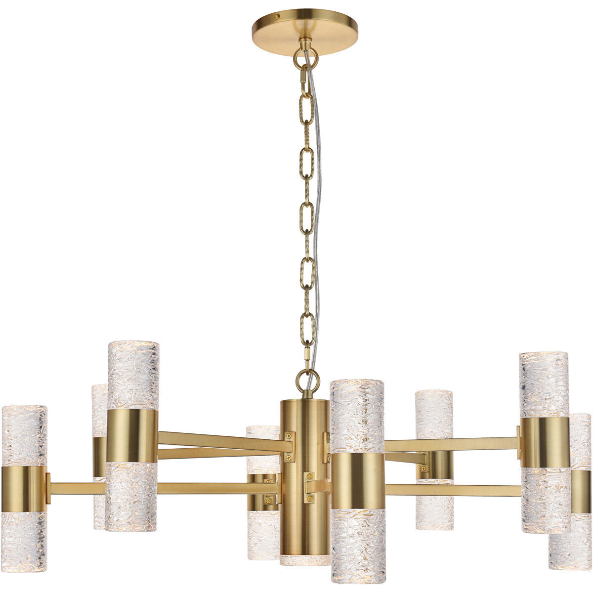 Vega LED 32 inch Gold Pendant Ceiling Light