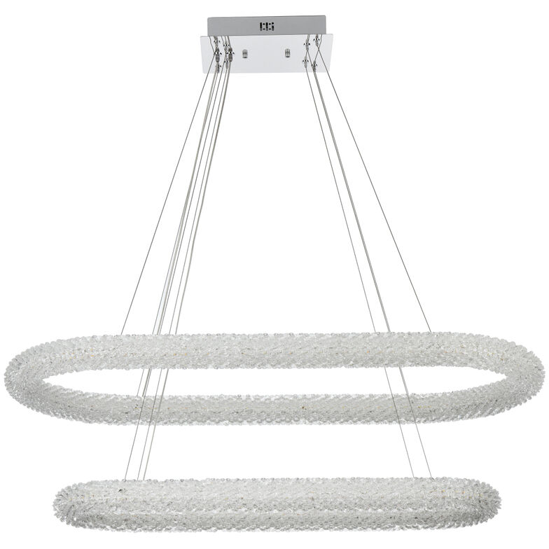 Bowen 2 Light 18 inch Chrome Chandelier Ceiling Light