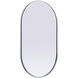 Asha 40 X 24 inch Silver Mirror in 24 x 40