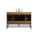 Eugene 48 X 22 X 34 inch Walnut Brown Vanity Sink Set