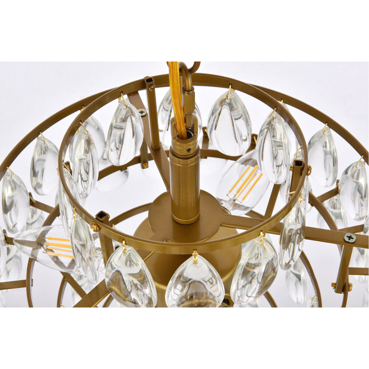 Mila 3 Light 12 inch Brass Pendant Ceiling Light
