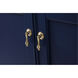 Otto 42 X 21 X 35 inch Blue Vanity Sink Set