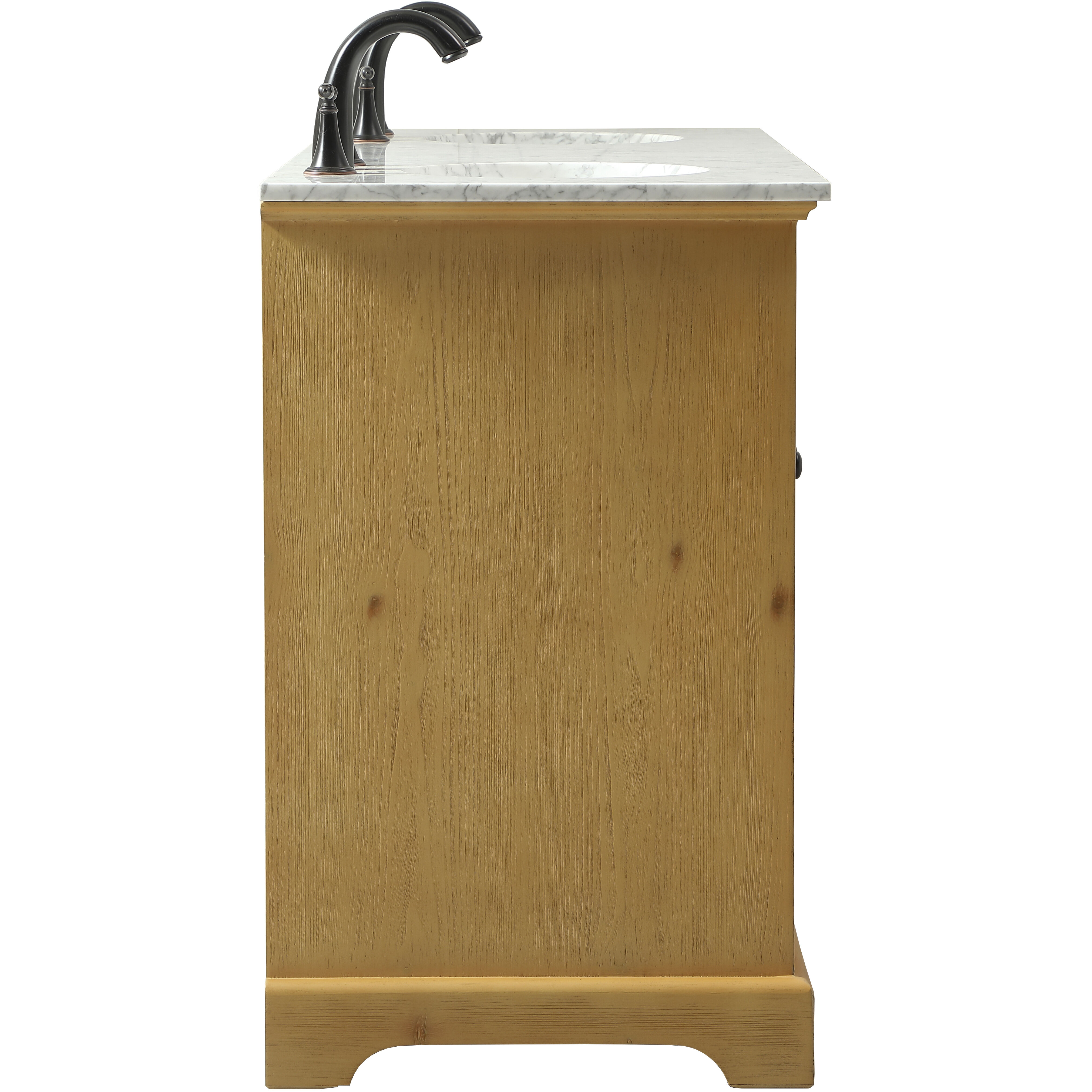 Americana 60 X 22 X 35 inch Natural Wood Vanity Sink Set