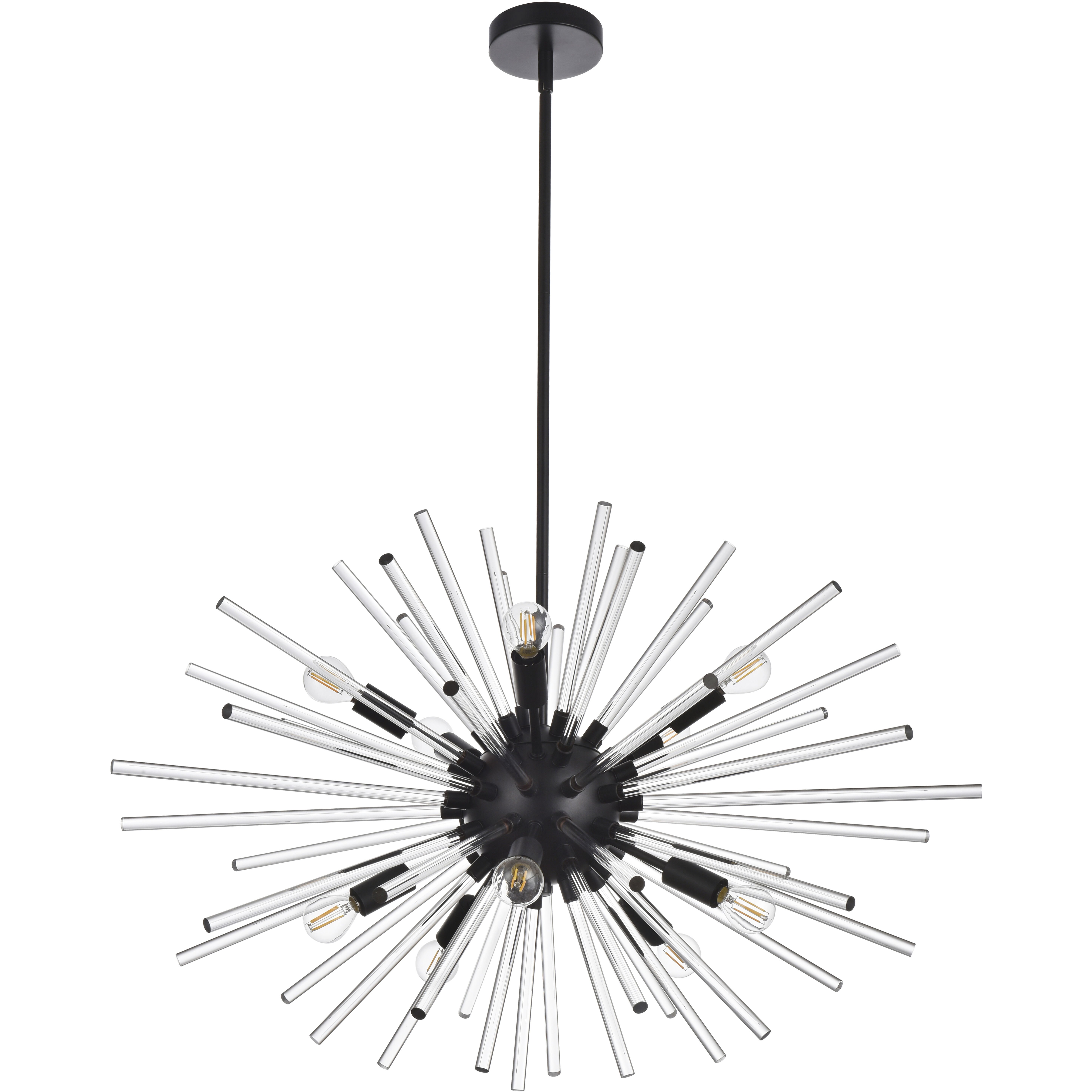 Sienna 10 Light 32 inch Black Pendant Ceiling Light