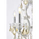 Maria Theresa 6 Light 20 inch Chrome Dining Chandelier Ceiling Light in Golden Teak, Royal Cut