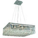 Maxime 12 Light 24 inch Chrome Dining Chandelier Ceiling Light in Royal Cut