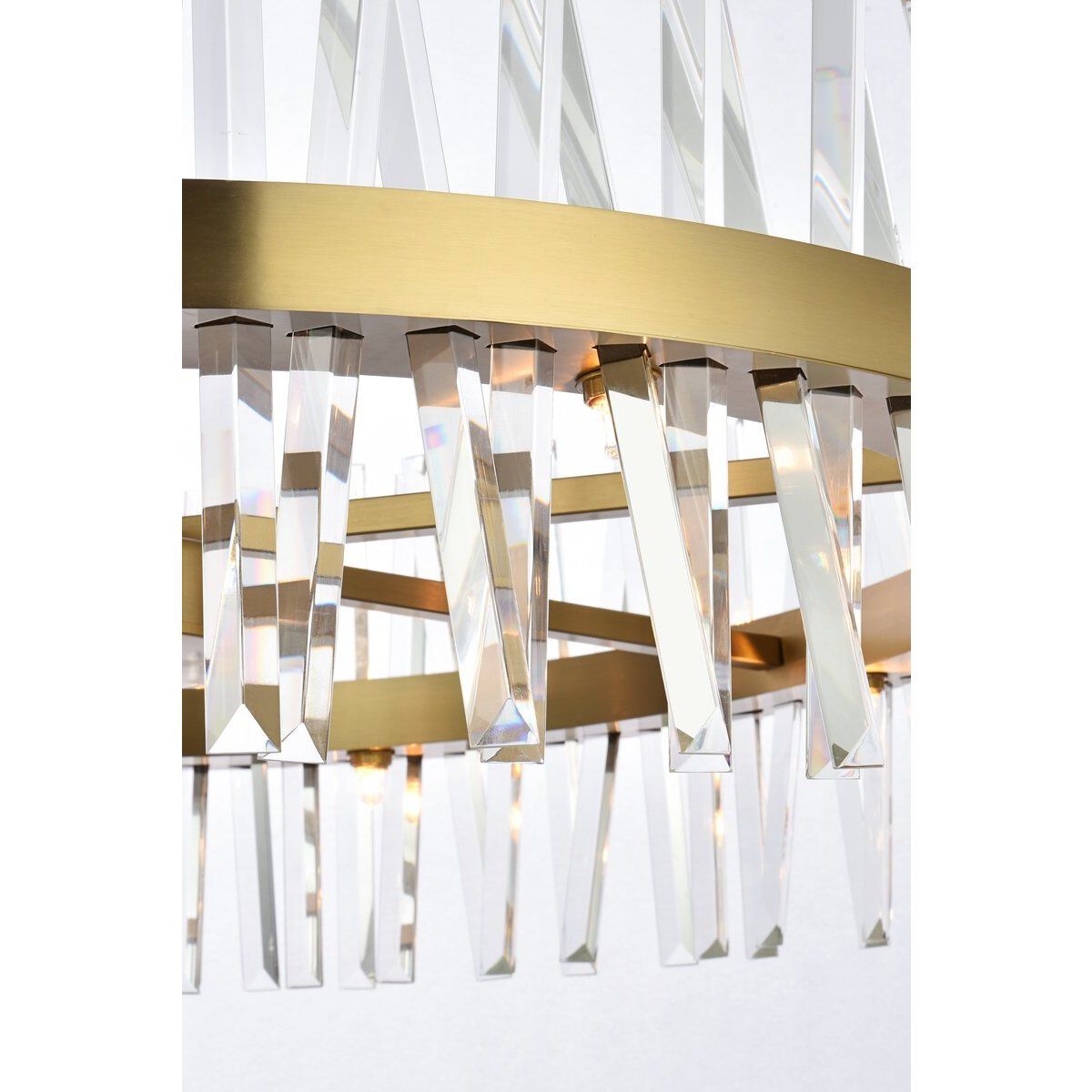 Serephina 16 Light 36 inch Satin Gold Chandelier Ceiling Light