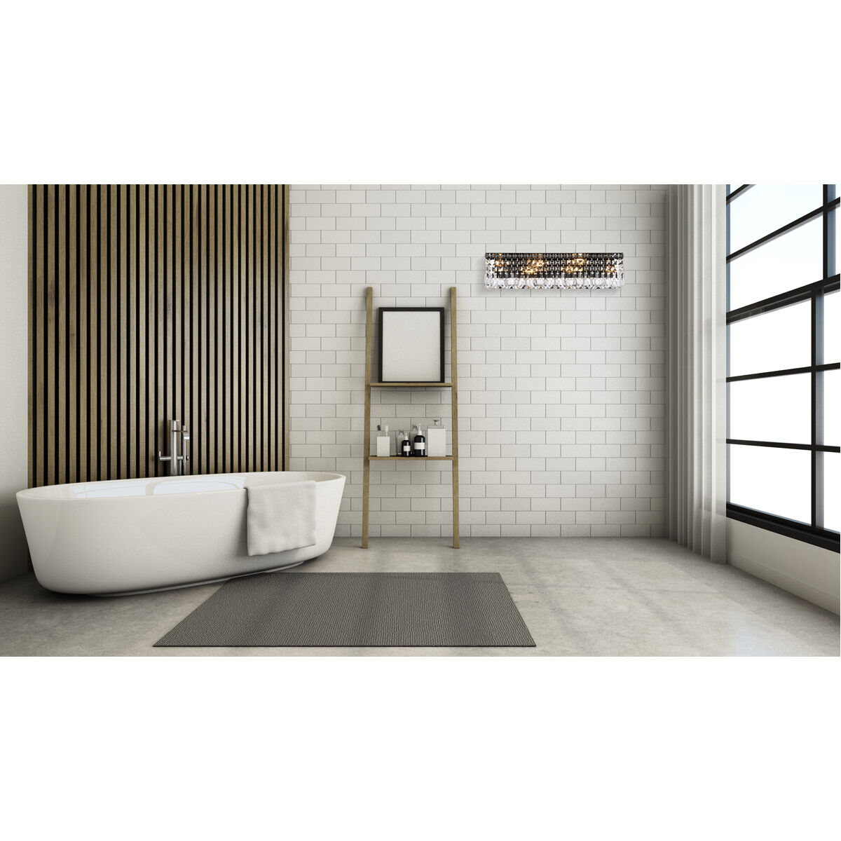 Maxime 6 Light 4.5 inch Black and Clear Wall Sconce Wall Light in Royal Cut