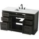 Alden 54 X 35 inch Mocha Brown Bathroom Vanity Cabinet