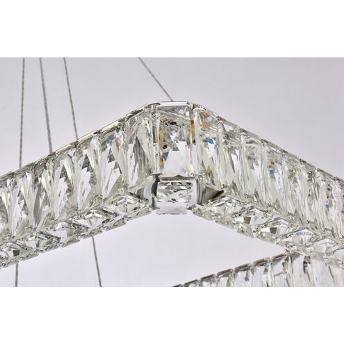 Monroe 2 Light 42 inch Chrome Pendant Ceiling Light