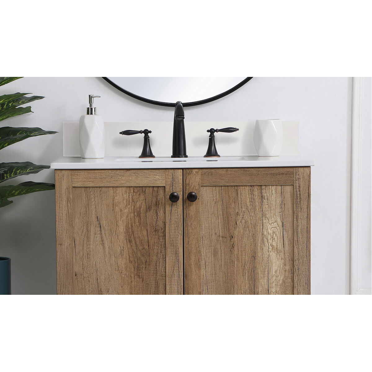 Backsplash 30 X 1 X 4 inch Ivory White Bathroom Vanity Backsplash