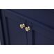 Bennett 60 X 21 X 35 inch Blue Vanity Sink Set