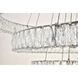 Monroe LED 42 inch Chrome Chandelier Ceiling Light