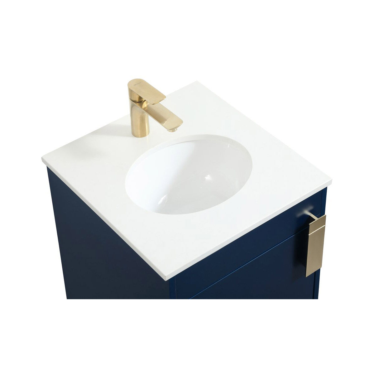 Eugene 19 X 18 X 33.5 inch Blue Vanity Sink Set