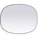 Brynn 30 X 24 inch Silver Mirror in 24 x 30