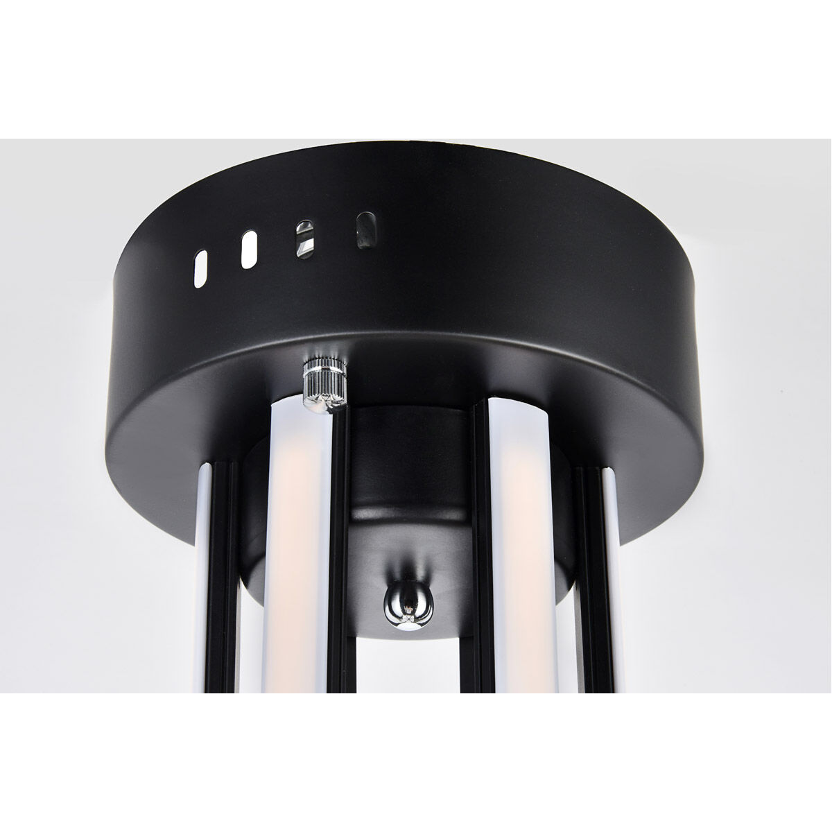 Dahlia LED 18.2 inch Black Flush Mount Ceiling Light