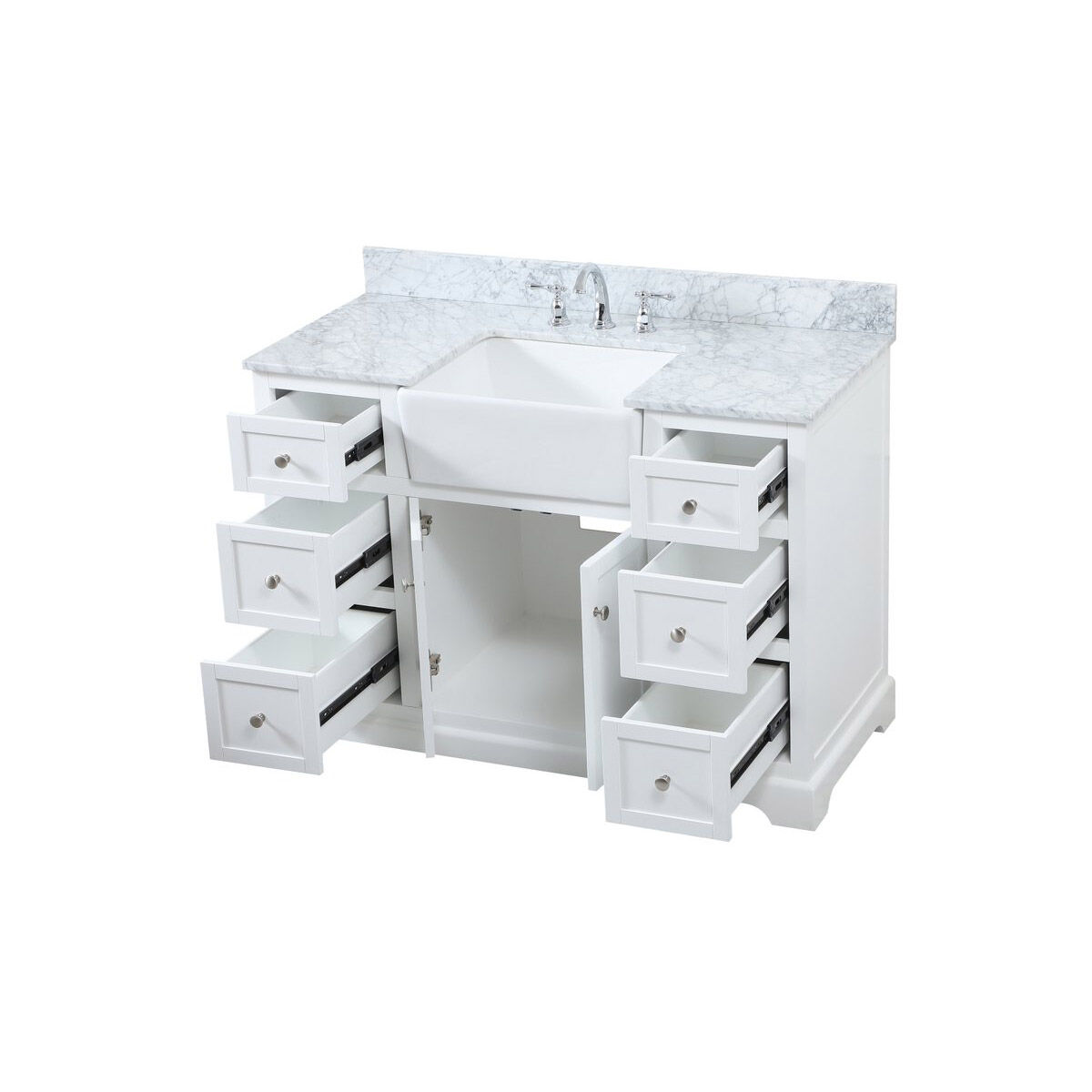 Franklin 48 X 22 X 35 inch White Bathroom Vanity Cabinet