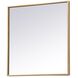 Eternity 24 X 24 inch Brass Vanity Mirror