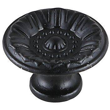 Corio Matte Black Hardware Cabinet Knob, Set of 10