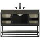 Caroline 48 X 34 inch Mocha Brown Bathroom Vanity Cabinet