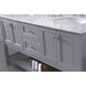 Metropolis 60 X 22 X 34 inch Grey Vanity Sink Set